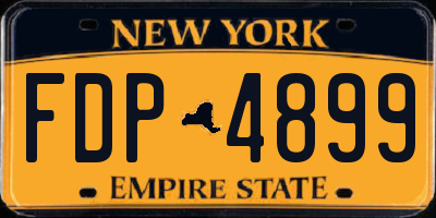 NY license plate FDP4899