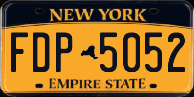 NY license plate FDP5052
