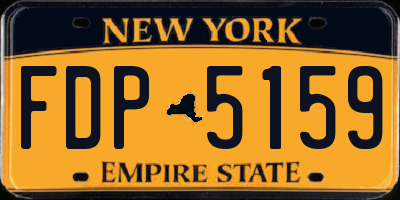 NY license plate FDP5159