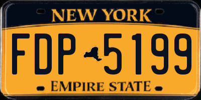 NY license plate FDP5199