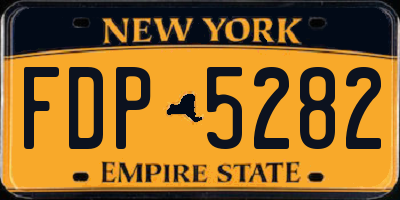 NY license plate FDP5282