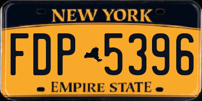 NY license plate FDP5396