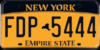 NY license plate FDP5444