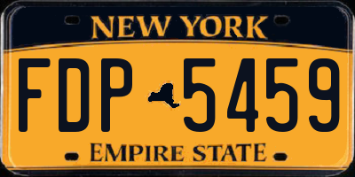 NY license plate FDP5459