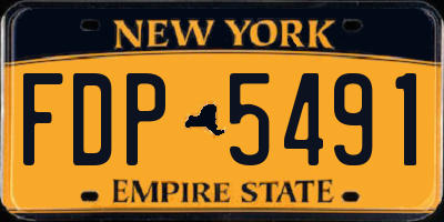 NY license plate FDP5491