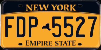 NY license plate FDP5527
