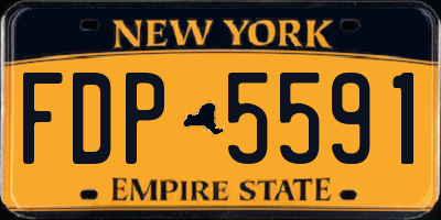 NY license plate FDP5591