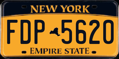 NY license plate FDP5620