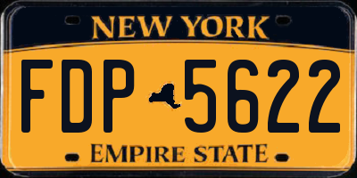 NY license plate FDP5622