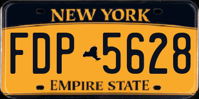 NY license plate FDP5628
