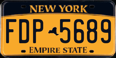 NY license plate FDP5689