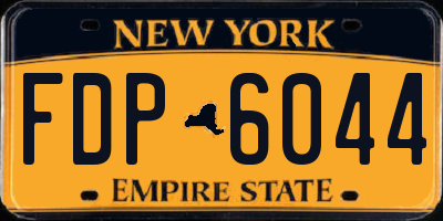 NY license plate FDP6044