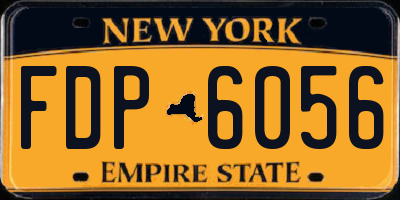 NY license plate FDP6056