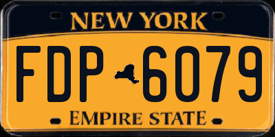 NY license plate FDP6079