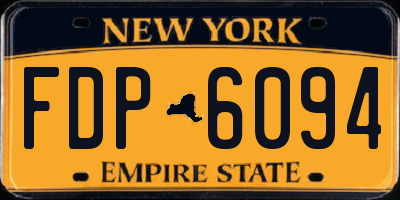 NY license plate FDP6094