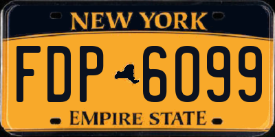 NY license plate FDP6099