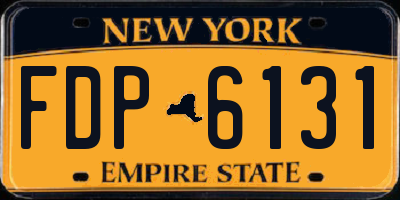 NY license plate FDP6131