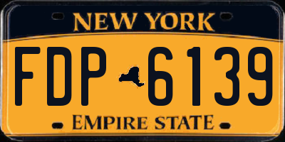 NY license plate FDP6139