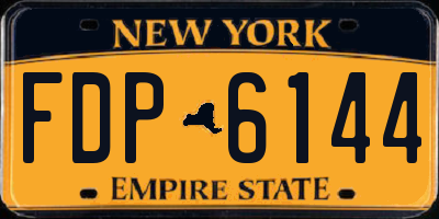 NY license plate FDP6144