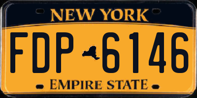 NY license plate FDP6146