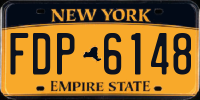 NY license plate FDP6148