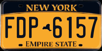 NY license plate FDP6157
