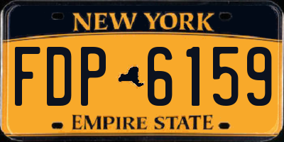 NY license plate FDP6159