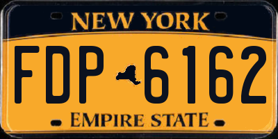 NY license plate FDP6162