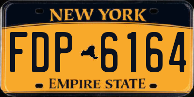 NY license plate FDP6164