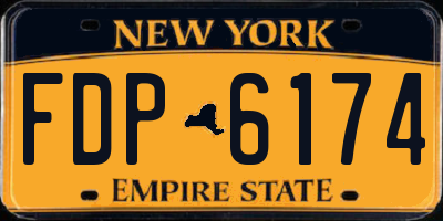 NY license plate FDP6174