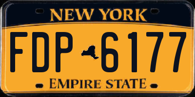NY license plate FDP6177