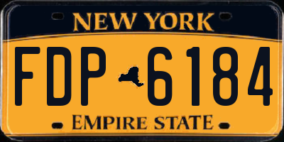 NY license plate FDP6184