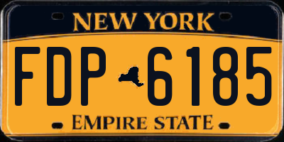 NY license plate FDP6185