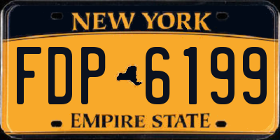 NY license plate FDP6199