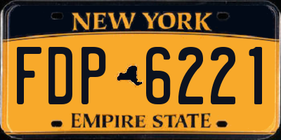 NY license plate FDP6221