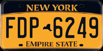NY license plate FDP6249