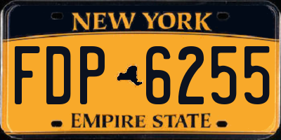NY license plate FDP6255