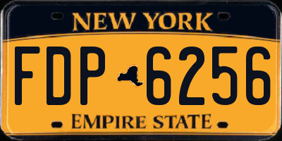 NY license plate FDP6256