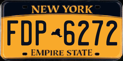 NY license plate FDP6272