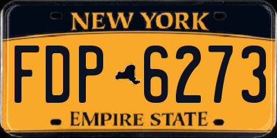 NY license plate FDP6273