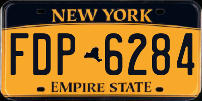 NY license plate FDP6284