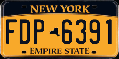 NY license plate FDP6391