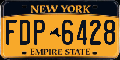 NY license plate FDP6428