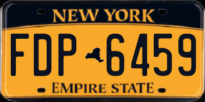 NY license plate FDP6459