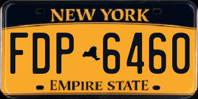 NY license plate FDP6460