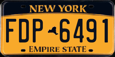 NY license plate FDP6491