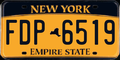 NY license plate FDP6519