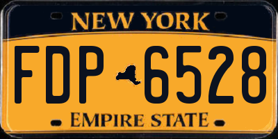 NY license plate FDP6528