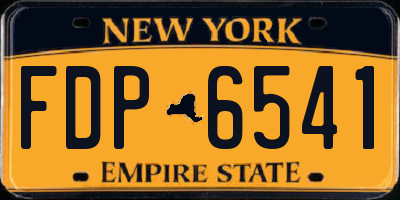 NY license plate FDP6541