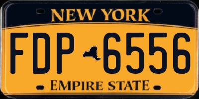 NY license plate FDP6556